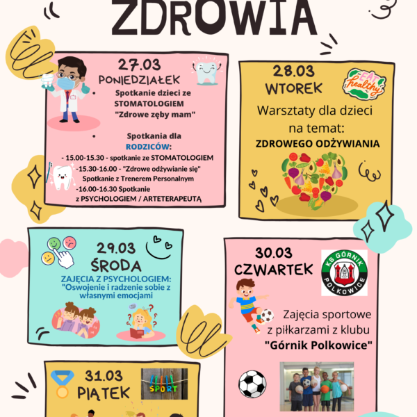 TYDZIEŃ DLA ZDROWIA