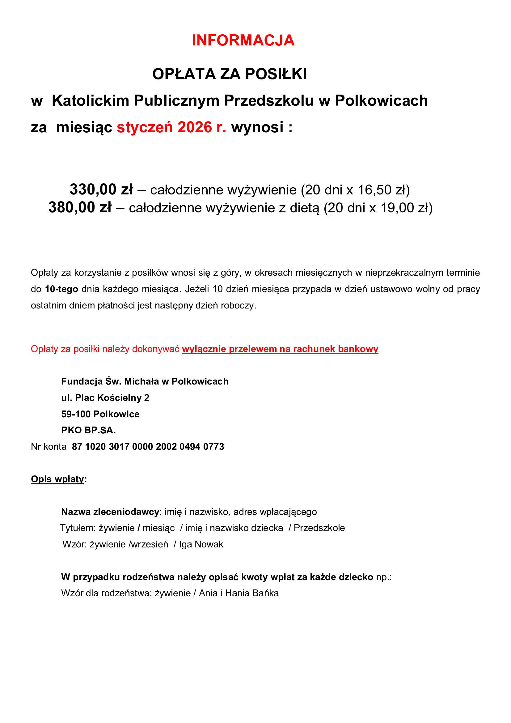 INFORMACJA-OPŁATY-ZA-01.2026-przedszkole
